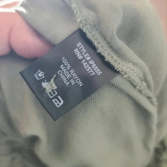 Iris | Olive Green Jumpsuit Sz M - Picture 7 of 7